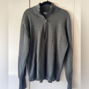 Eddie Bauer charcoal grey quarterZip Pullover Size XXL